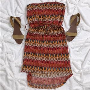 Gorgeous casual dress! Strapless. Size small